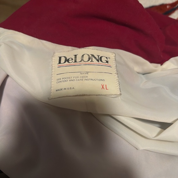 Red and Black Vintage Baseball Harvard Windbreaker Jacket - Picture 3 of 3